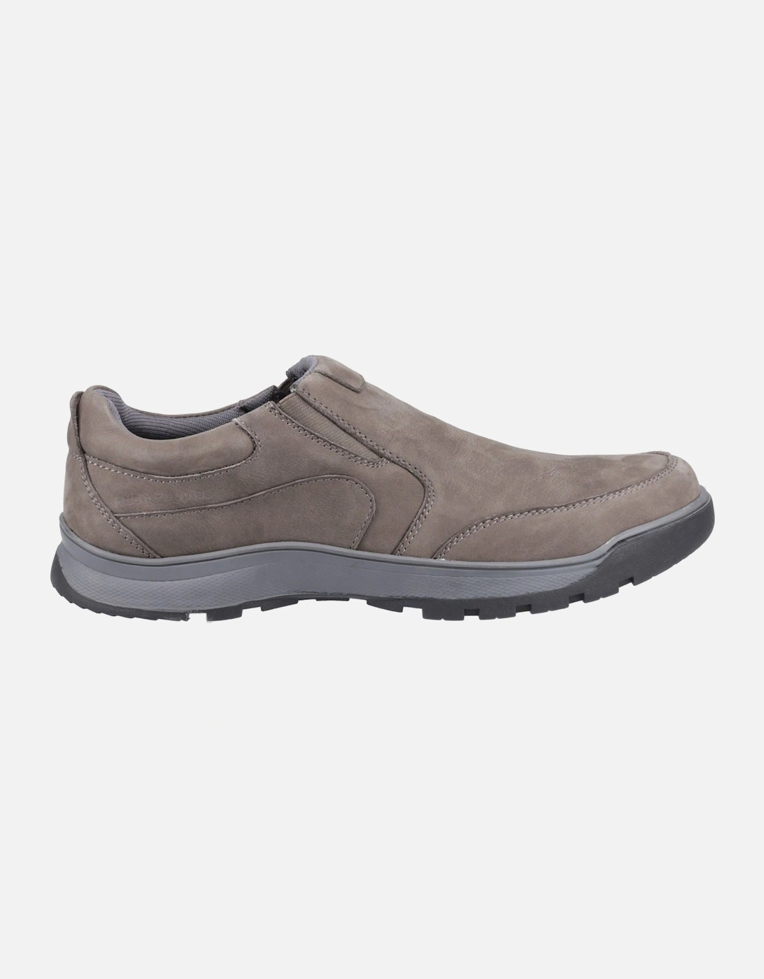 Jasper Leather Men's Grey Nubuck Moccasins Shoes