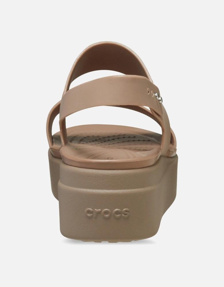 Brooklyn Low Wedge Thermoplastic Women's Latte/Mushroom Sandals