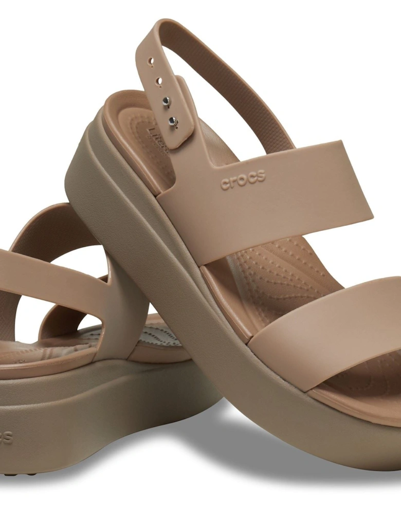 Brooklyn Low Wedge Thermoplastic Women's Latte/Mushroom Sandals