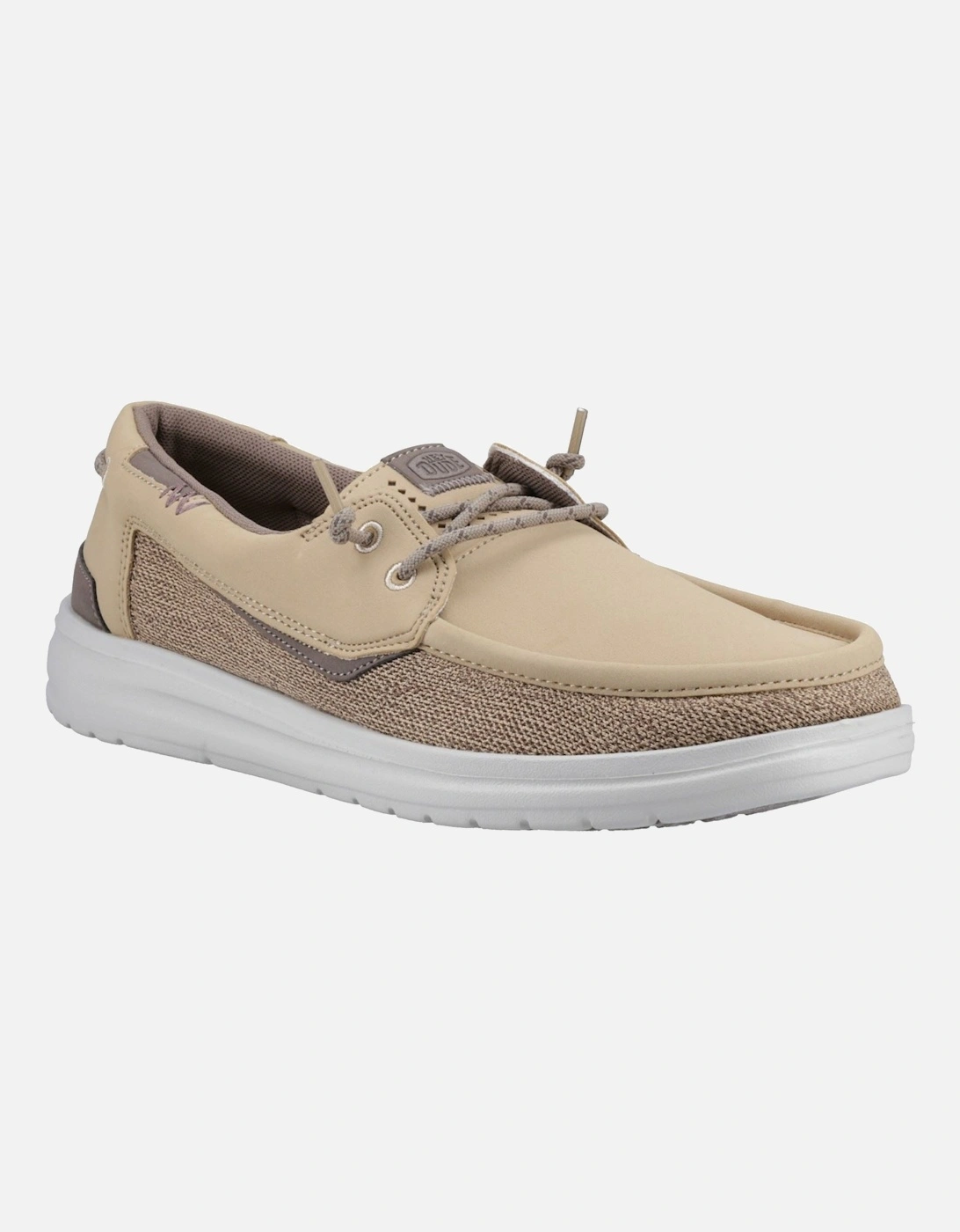 HEYDUDE Welsh Grip Classic Mesh Cotton Blend Men's Incense/Morel Brown Boat Shoes, 10 of 9