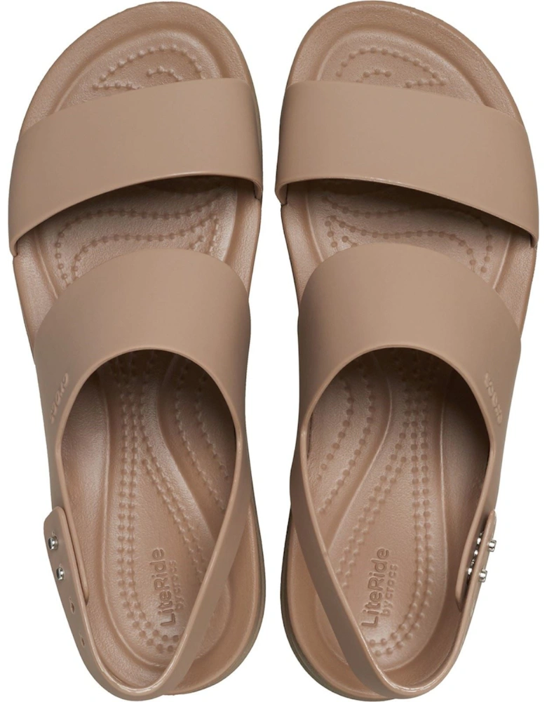 Brooklyn Low Wedge Thermoplastic Women's Latte/Mushroom Sandals