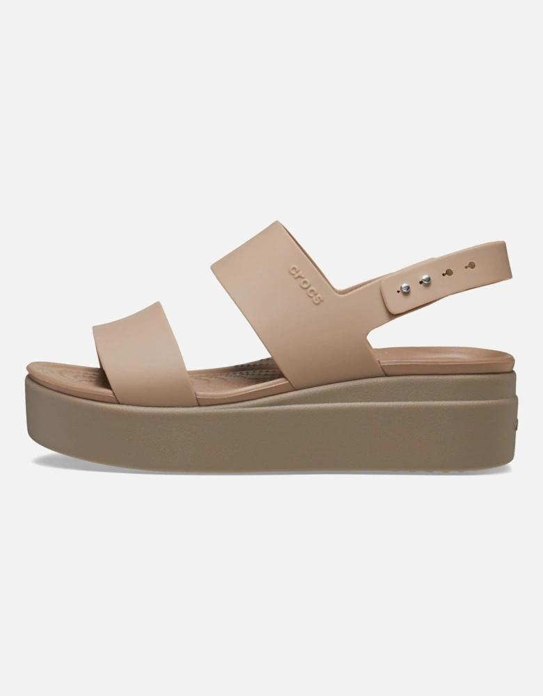 Brooklyn Low Wedge Thermoplastic Women's Latte/Mushroom Sandals
