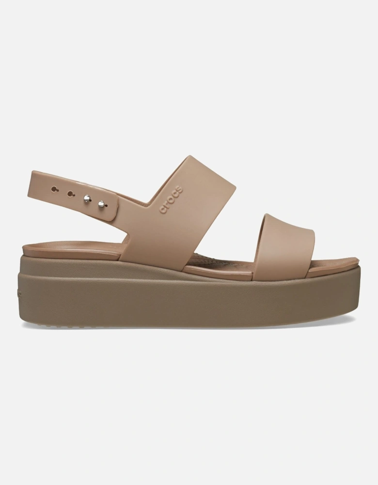 Brooklyn Low Wedge Thermoplastic Women's Latte/Mushroom Sandals