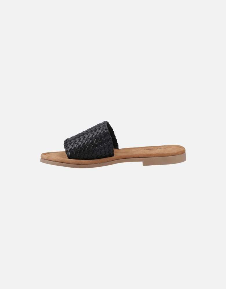Hetty Slide Leather Women's Black Sandals