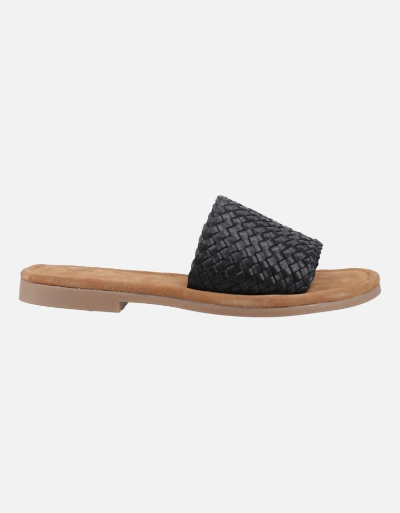 Hetty Slide Leather Women's Black Sandals