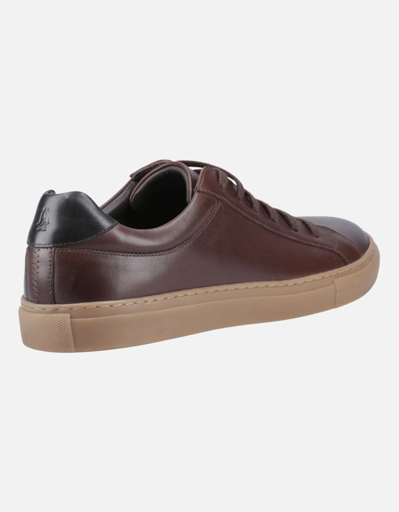 Colton Leather Men's Coffee Trainers
