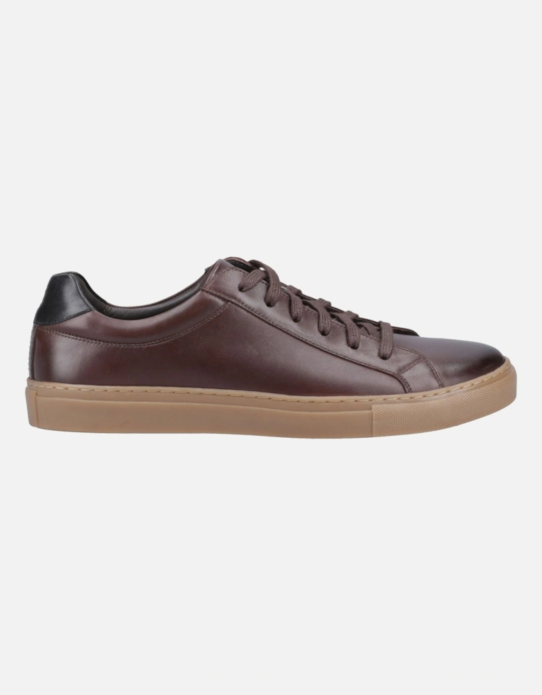 Colton Leather Men's Coffee Trainers