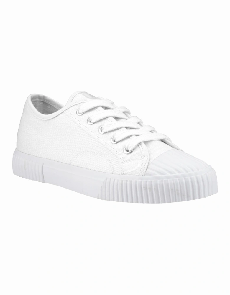 Freya Canvas Textile Women's White Trainers