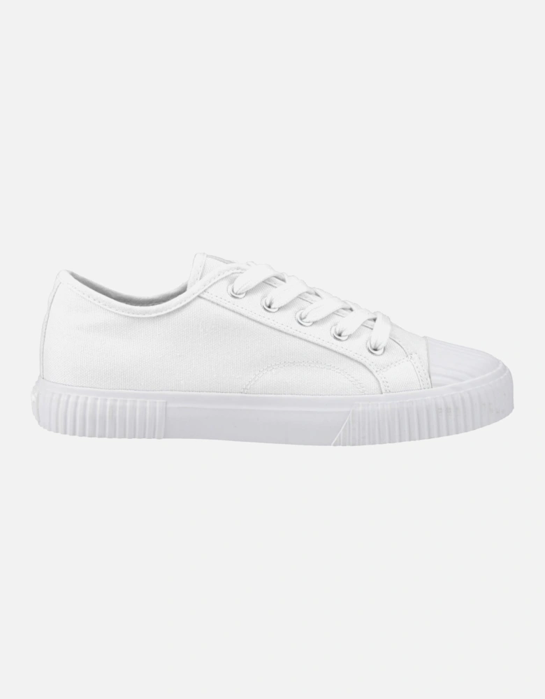 Freya Canvas Textile Women's White Trainers