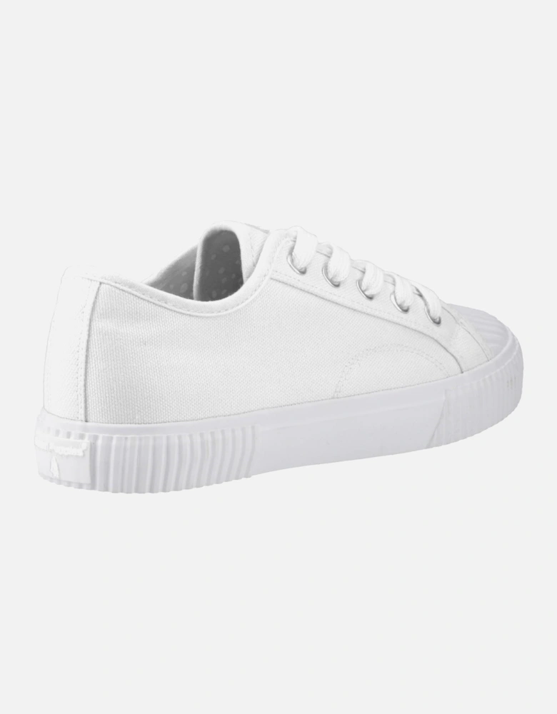 Freya Canvas Textile Women's White Trainers