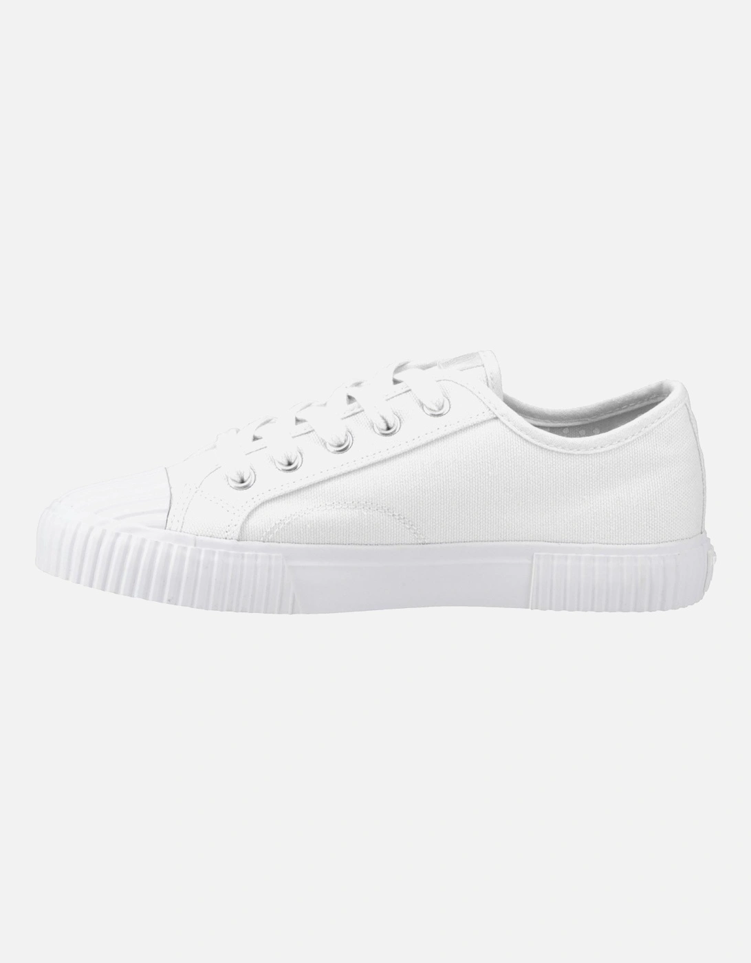 Freya Canvas Textile Women's White Trainers