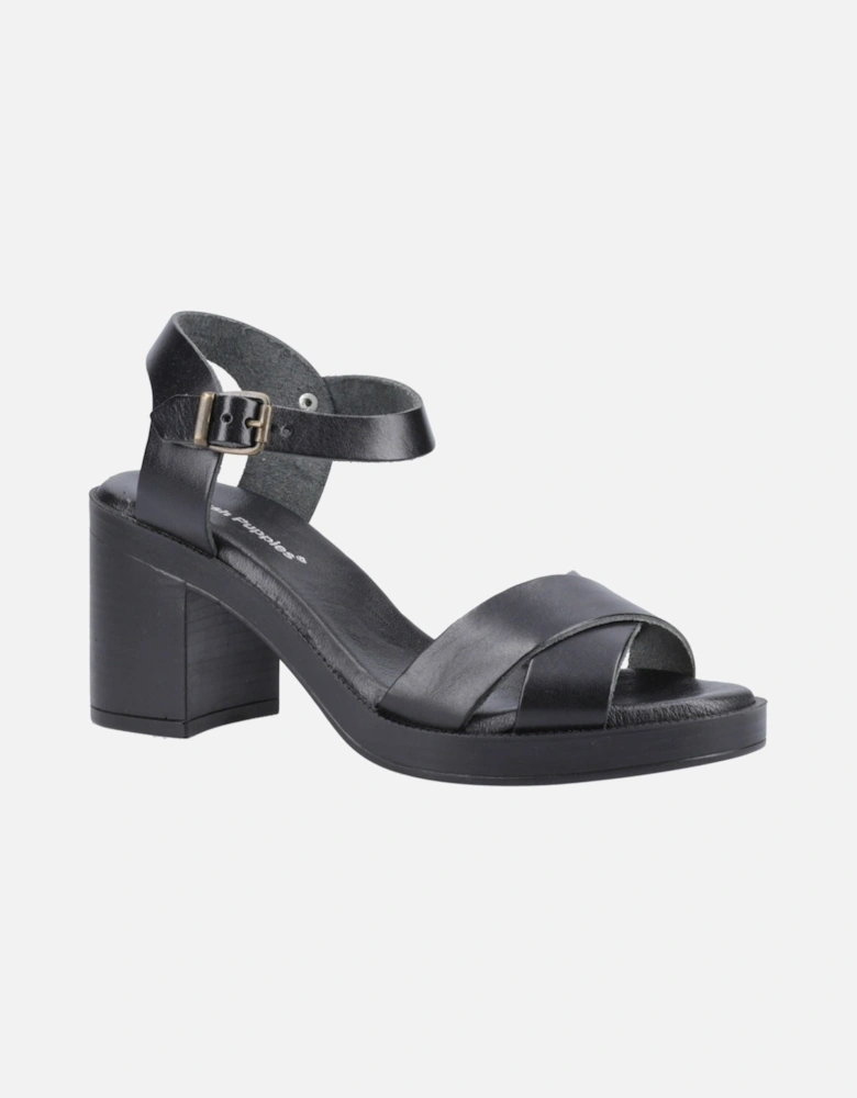 Georgia Leather Women's Full Black Sandals