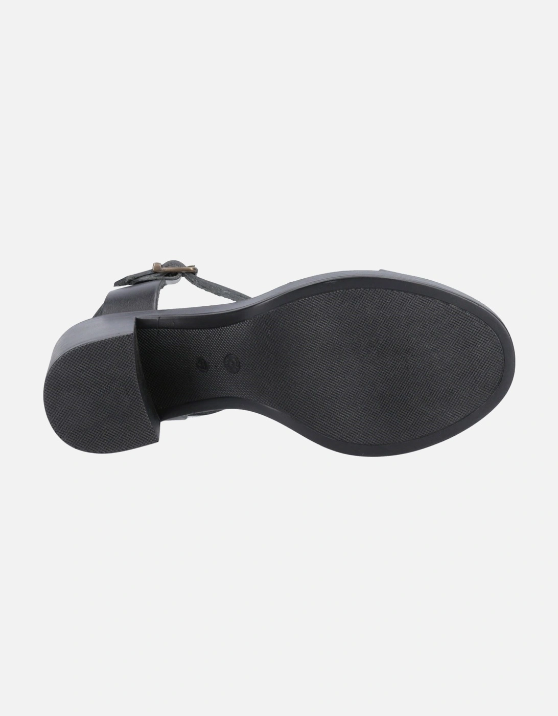 Georgia Leather Women's Full Black Sandals