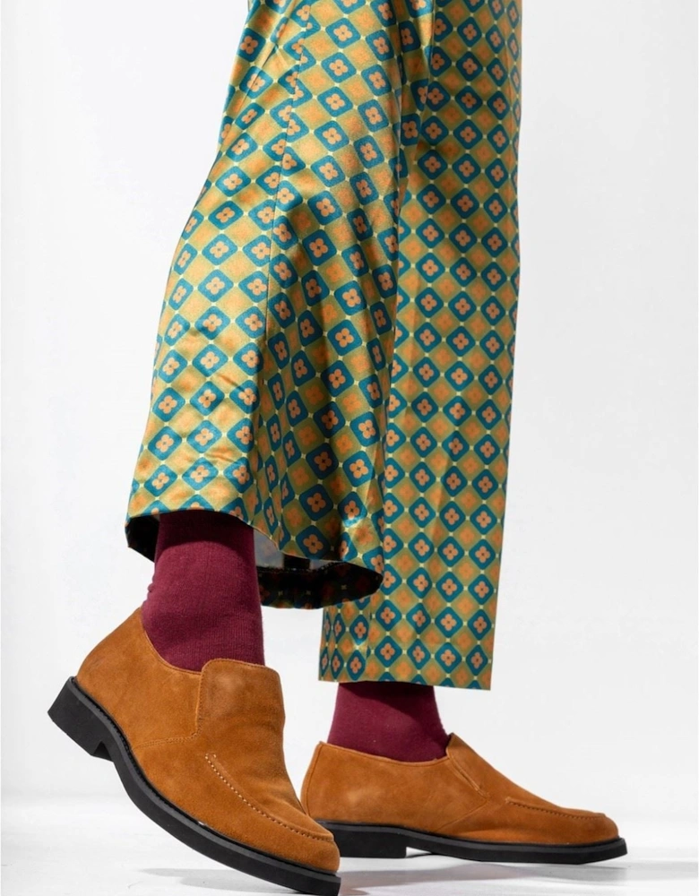 Earl Slip On Suede Men's Chestnut Loafers
