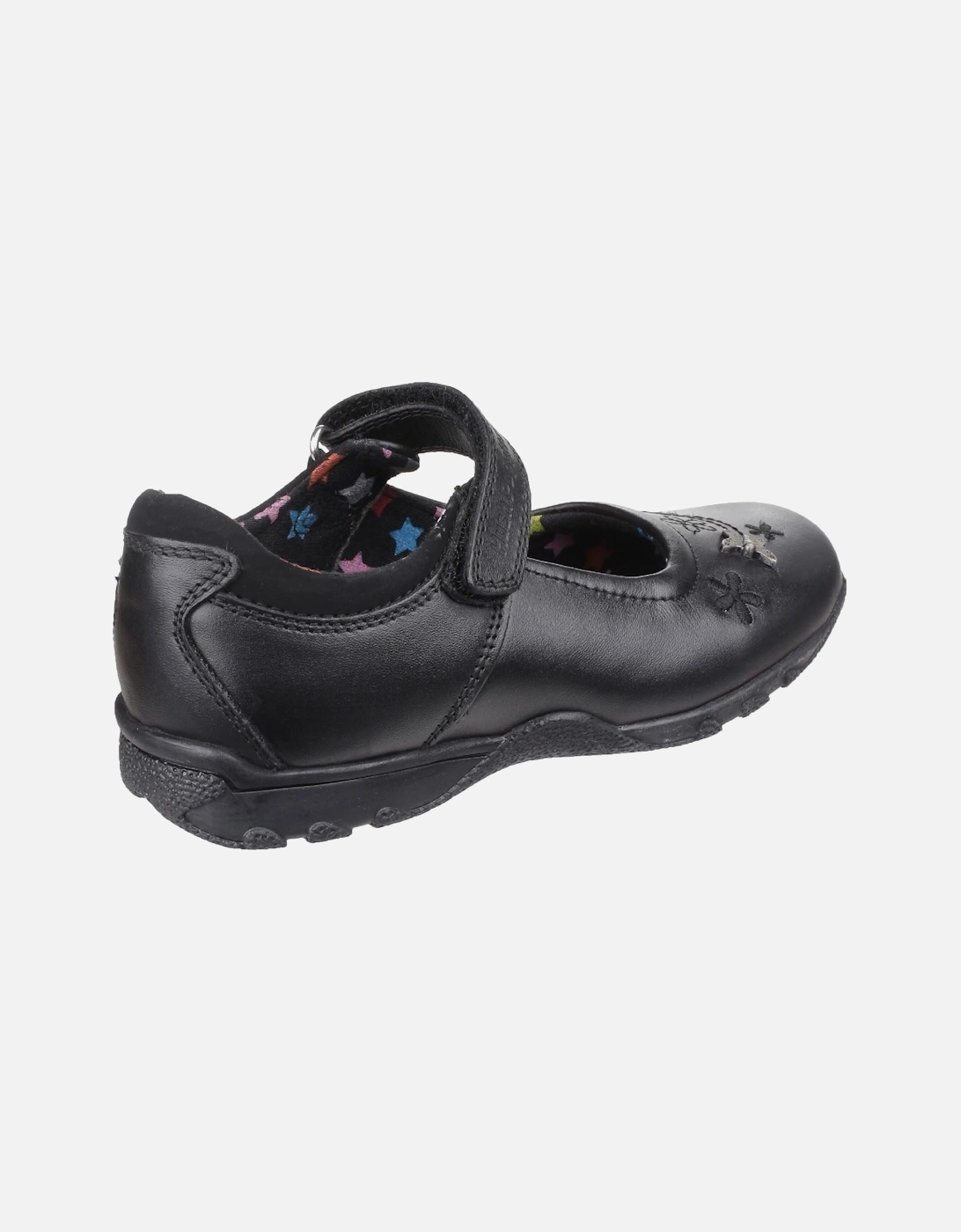 Clare Senior Leather Girls's Black Shoes