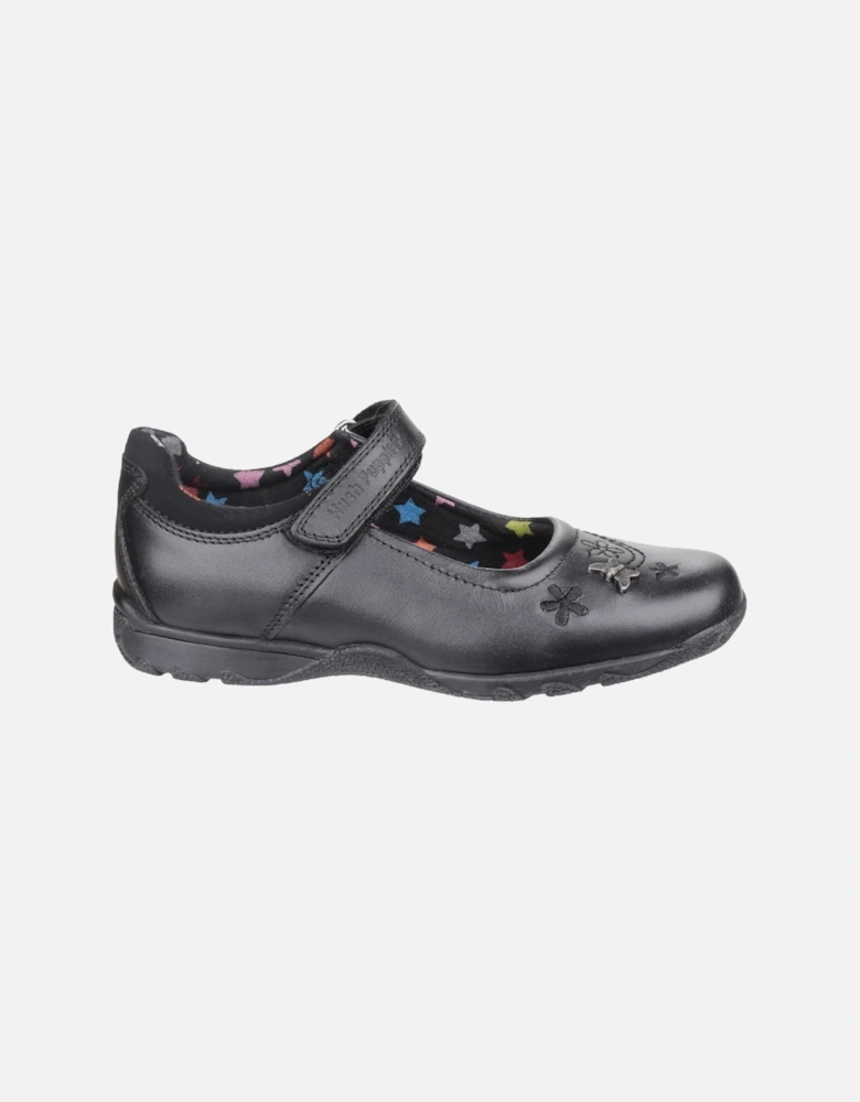 Clare Senior Leather Girls's Black Shoes