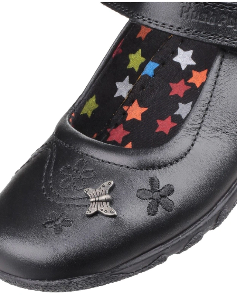 Clare Senior Leather Girls's Black Shoes