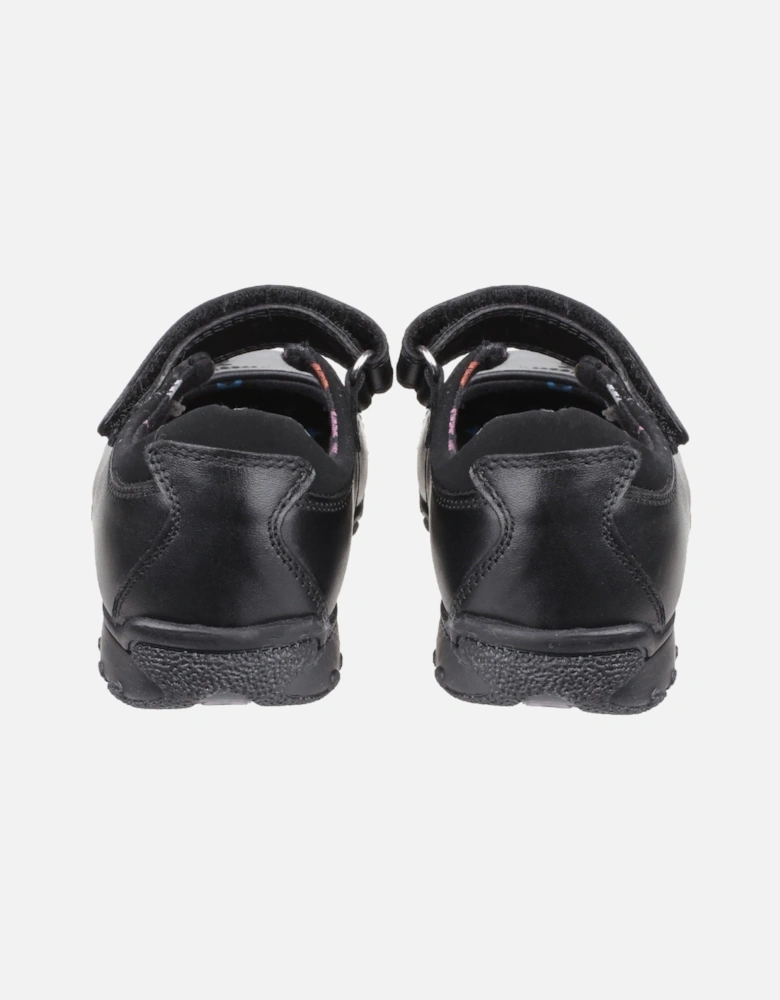 Clare Senior Leather Girls's Black Shoes