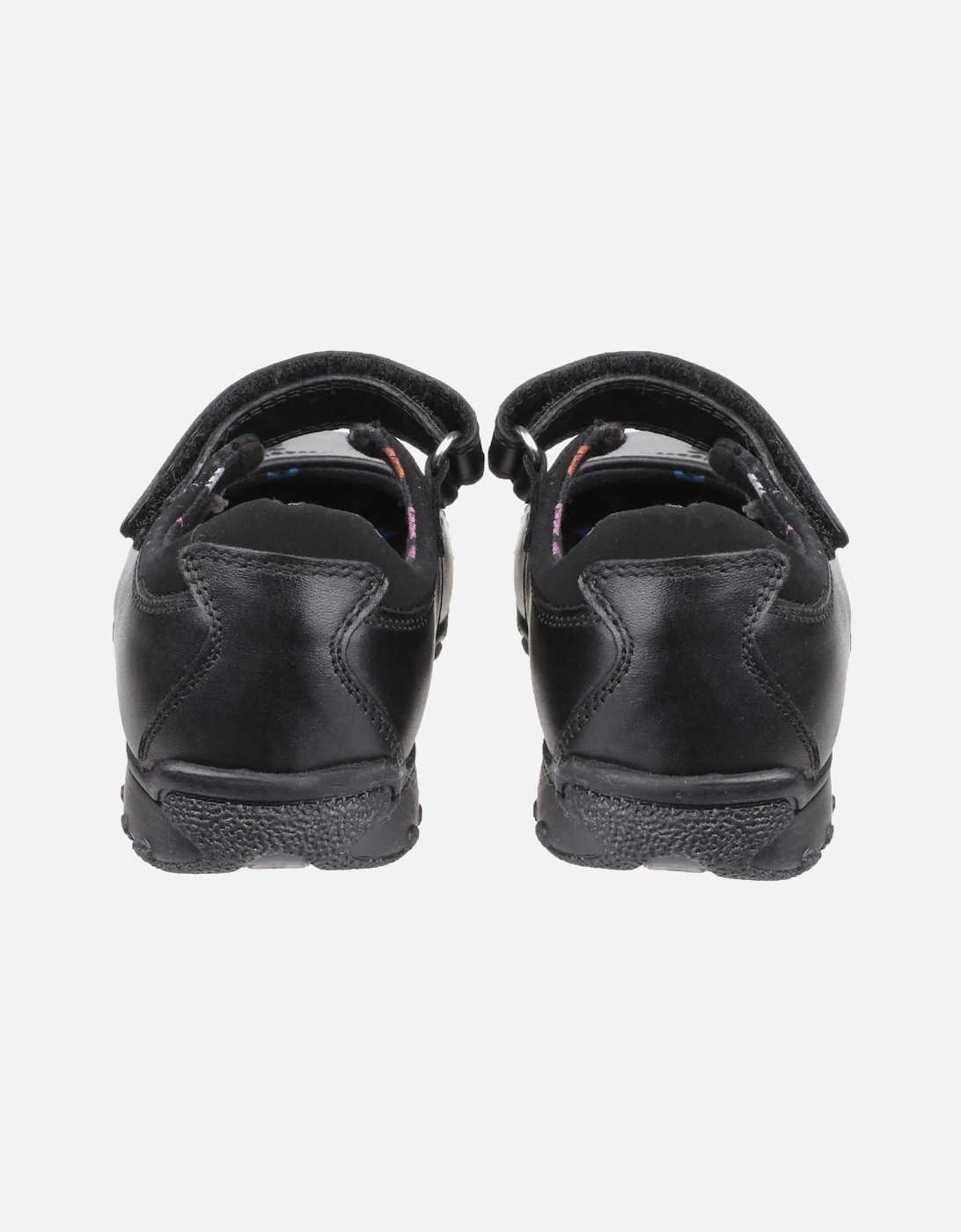 Clare Senior Leather Girls's Black Shoes