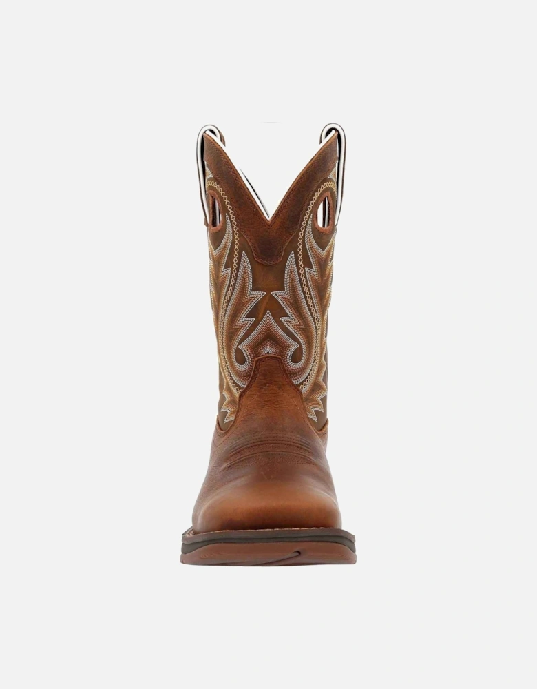Rebel Leather Men's Saddle Brown Boots