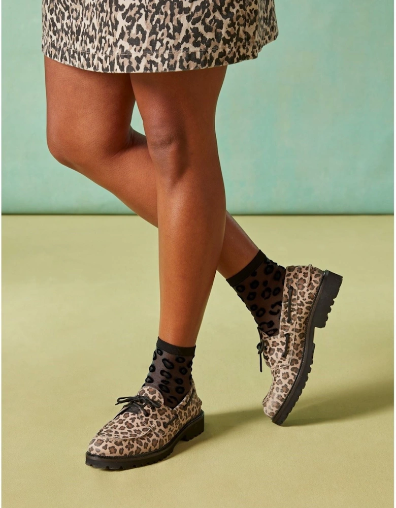 Geri Suede Women's Leopard Loafers