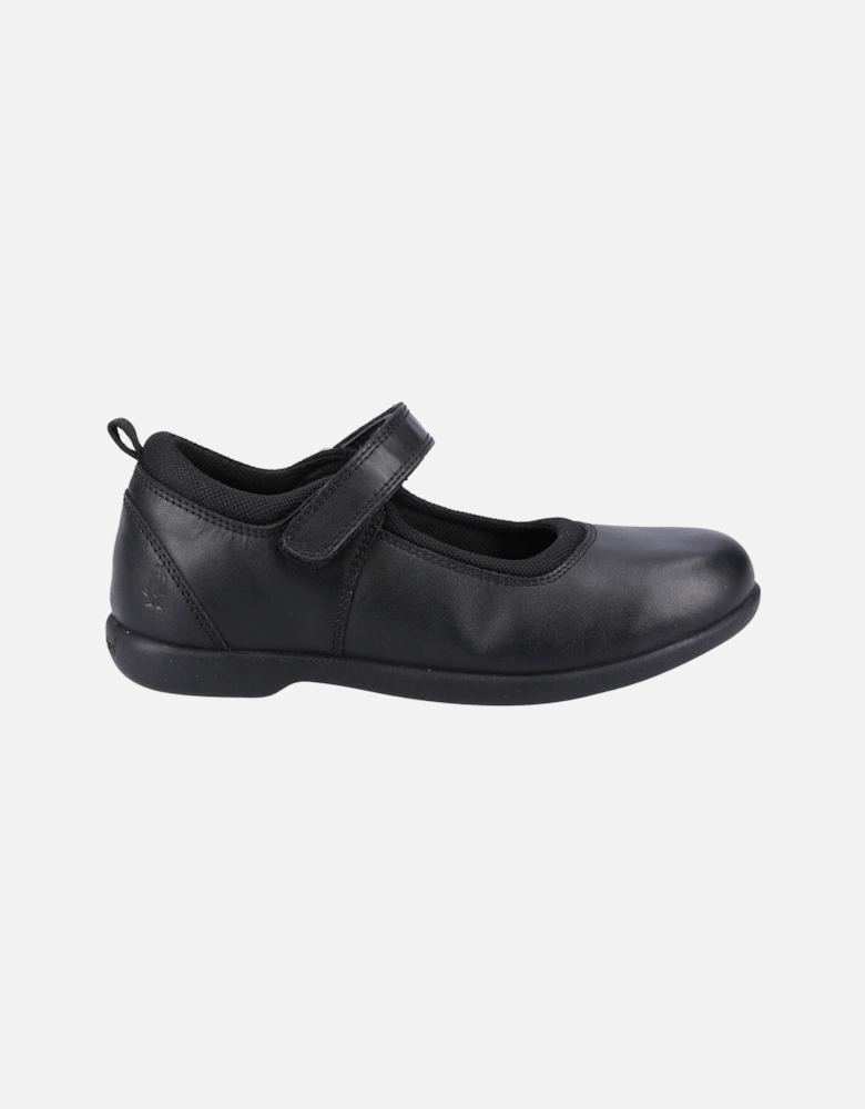 Bianca SNR Leather Girls's Black Shoes
