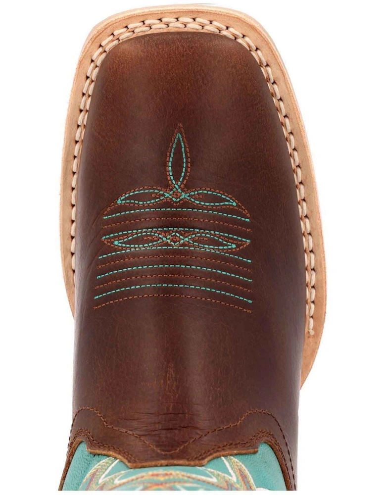 Lady Rebel Pro Leather Women's Bay Brown/Arctic Blue Boots