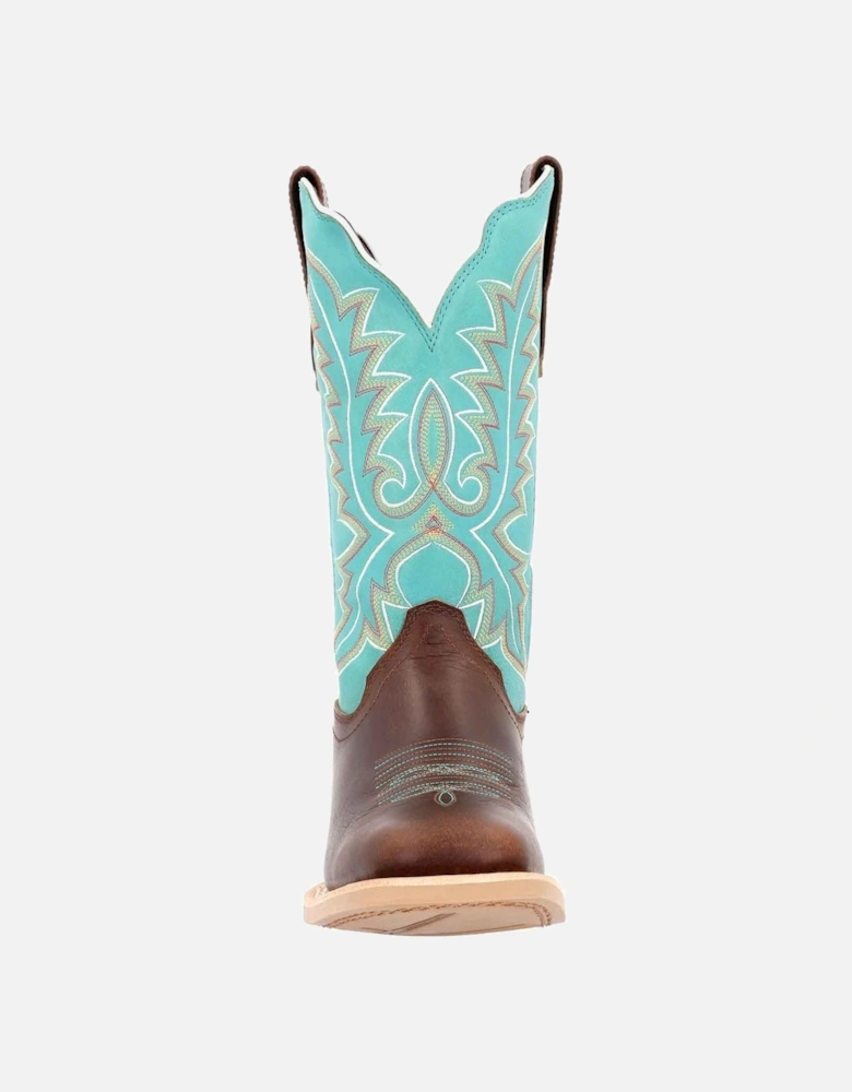 Lady Rebel Pro Leather Women's Bay Brown/Arctic Blue Boots