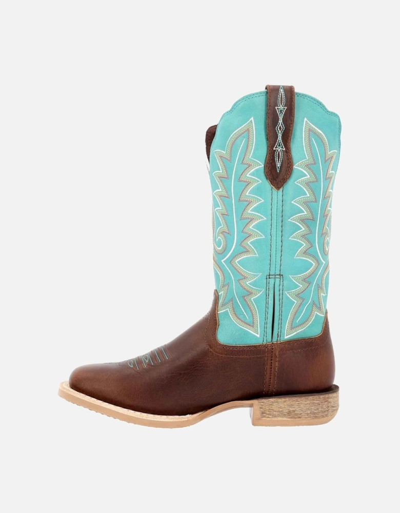 Lady Rebel Pro Leather Women's Bay Brown/Arctic Blue Boots