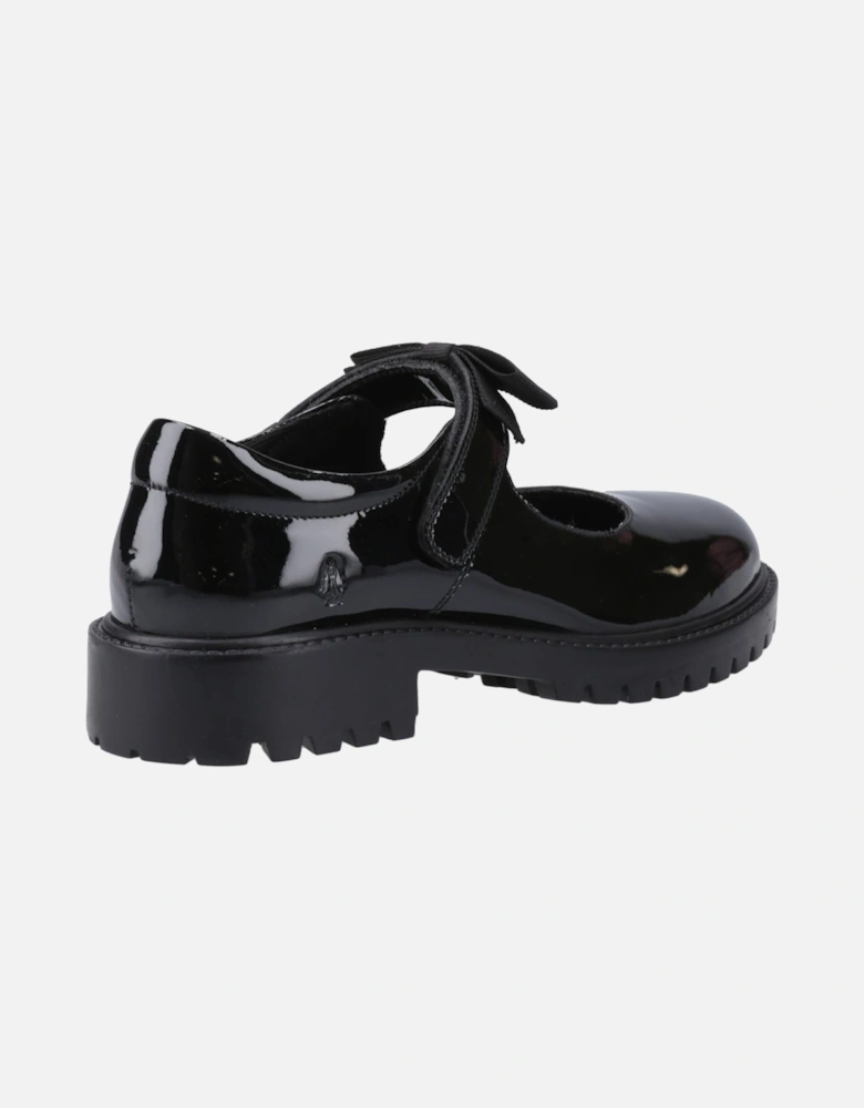 Astrid Bow Leather Girls's Black Shoes