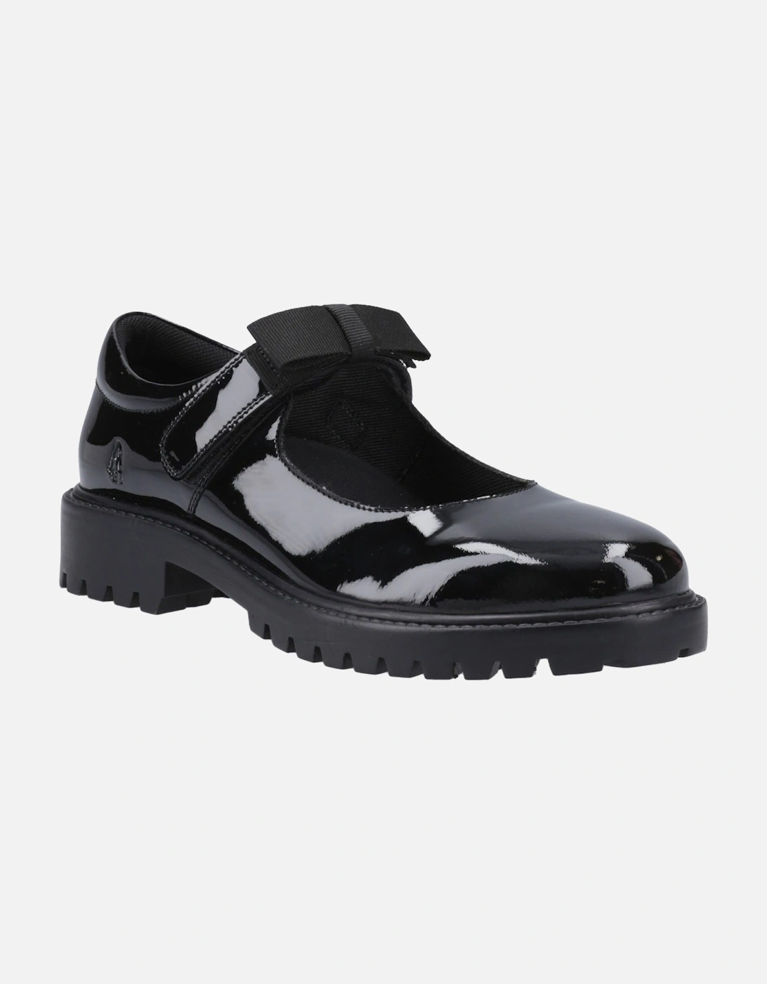 Astrid Bow Leather Girls's Black Shoes, 6 of 5