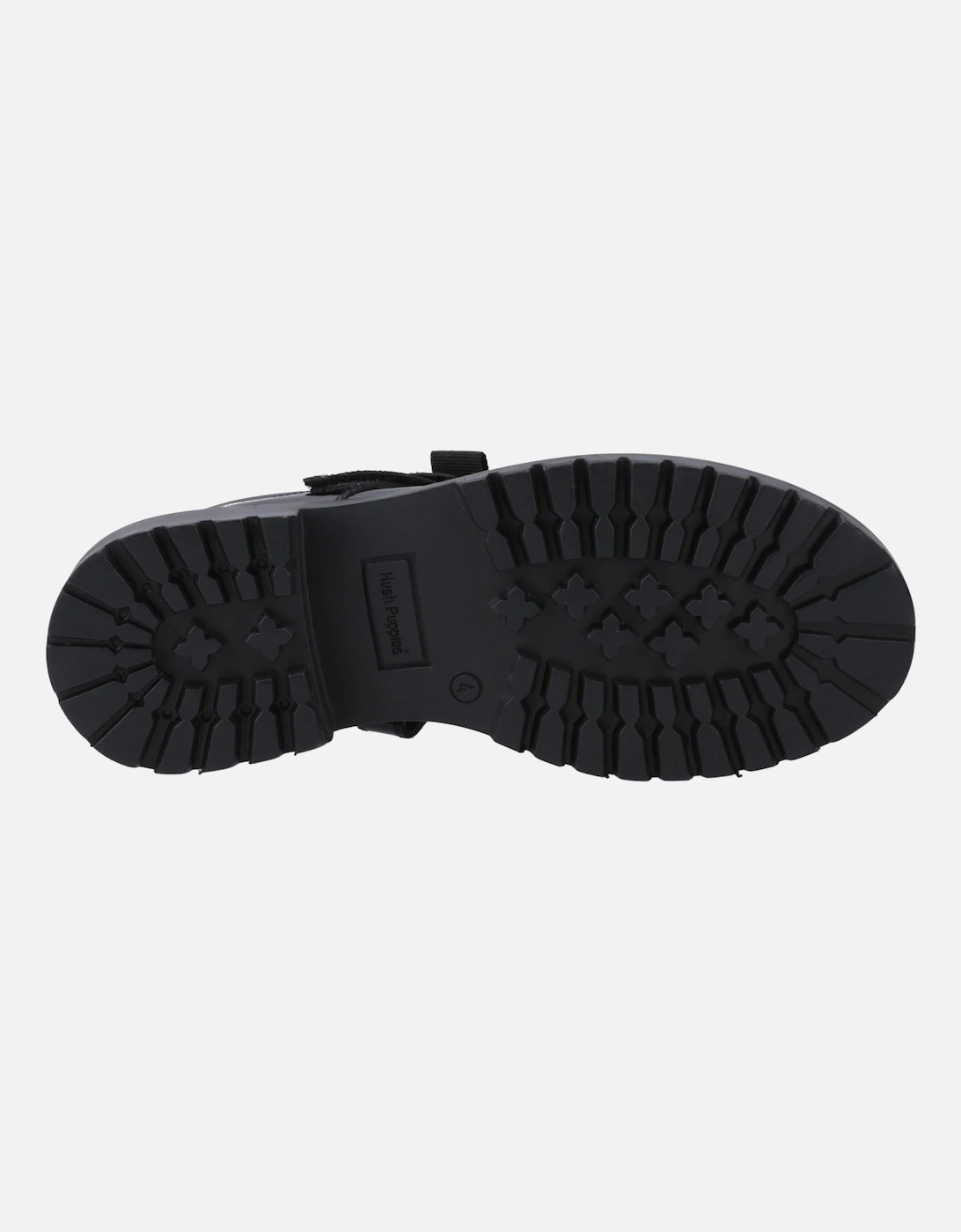 Astrid Bow Leather Girls's Black Shoes