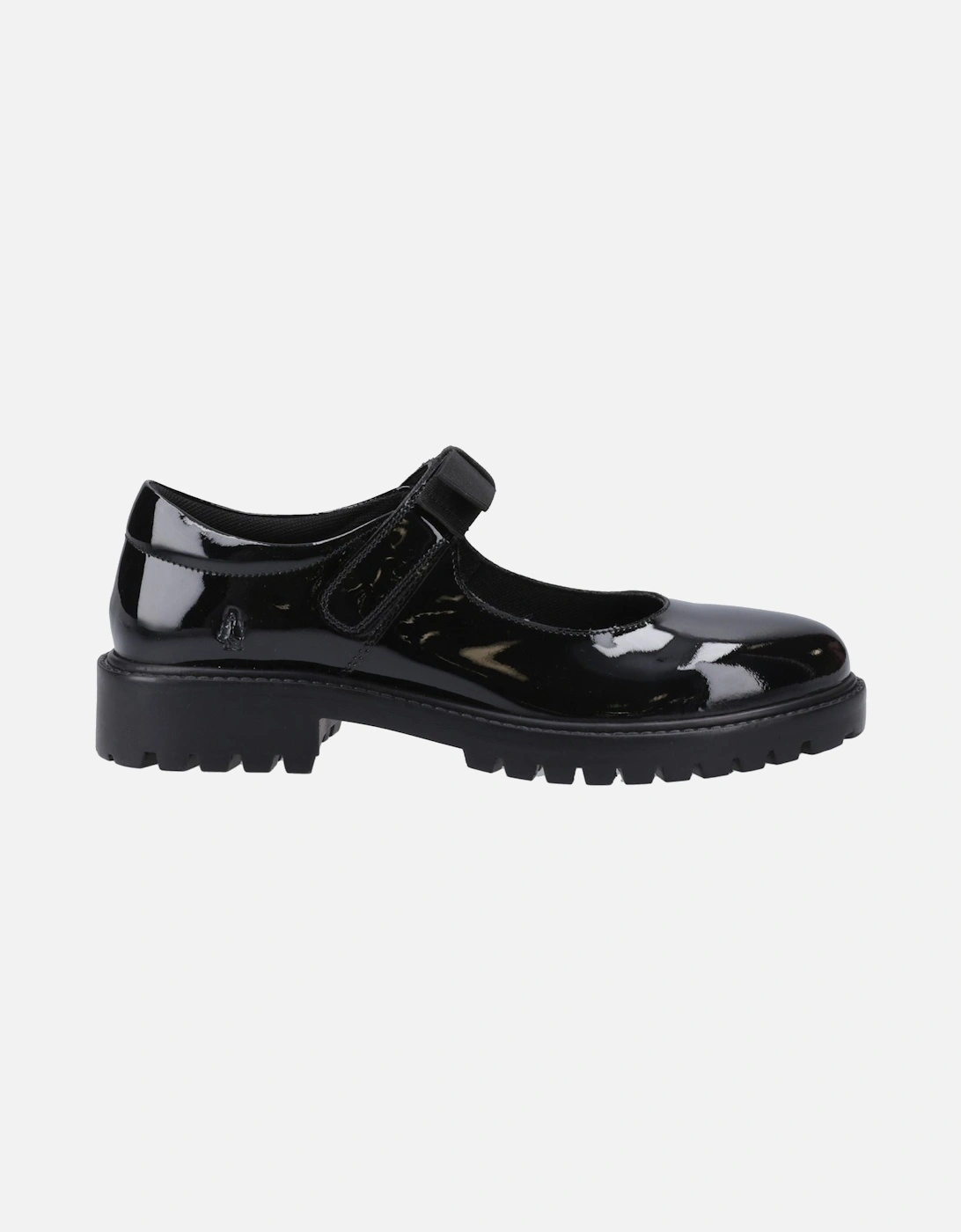 Astrid Bow Leather Girls's Black Shoes