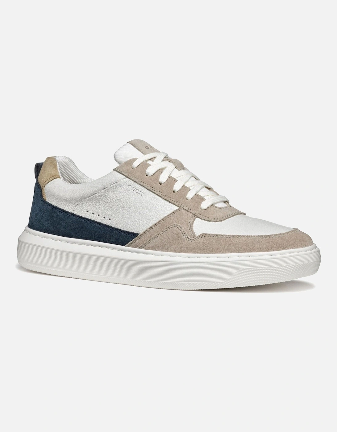 U DEIVEN Leather/Suede Men's Sand/White Trainers, 6 of 5