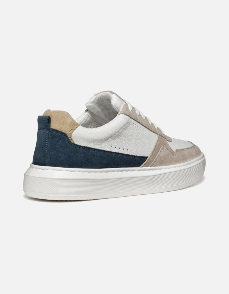 U DEIVEN Leather/Suede Men's Sand/White Trainers