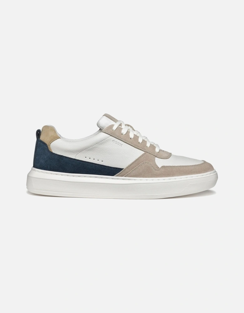U DEIVEN Leather/Suede Men's Sand/White Trainers