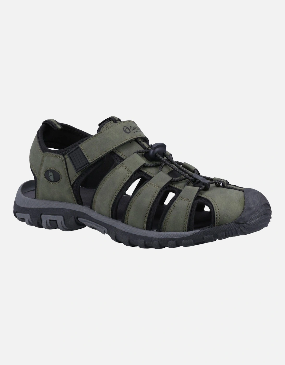 Furze Polyurethane Men's Khaki Sandals, 10 of 9