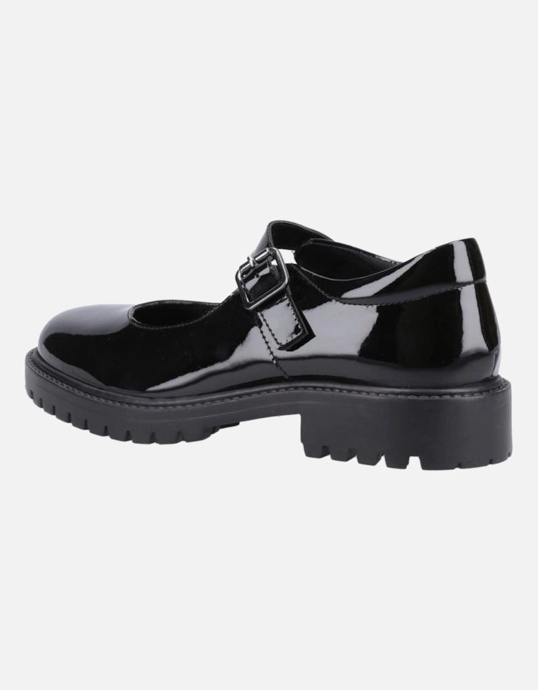 Aurora Patent Senior Leather Girls's Black Shoes