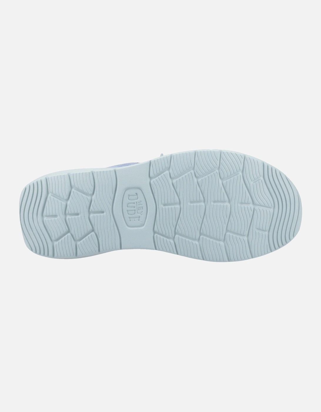 HEYDUDE Wendy COMF Suede Leather Women's Faded Denim/Cloud Blue Moccasins Shoes