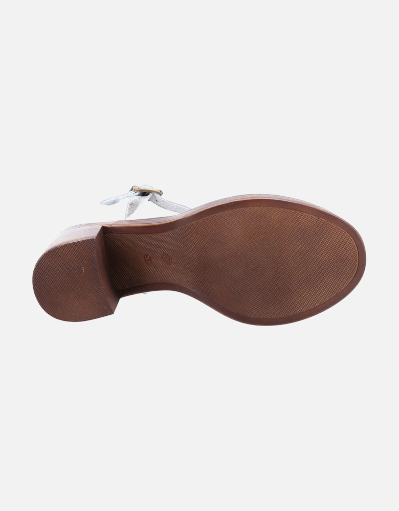 Georgia Leather Women's White Sandals
