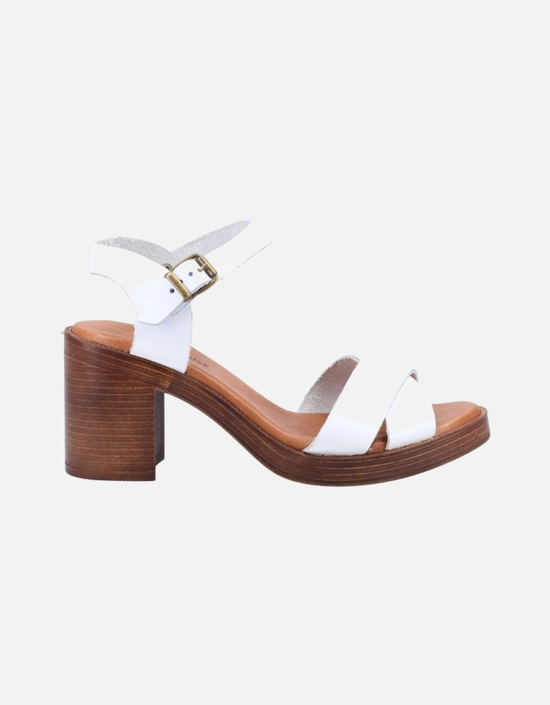 Georgia Leather Women's White Sandals