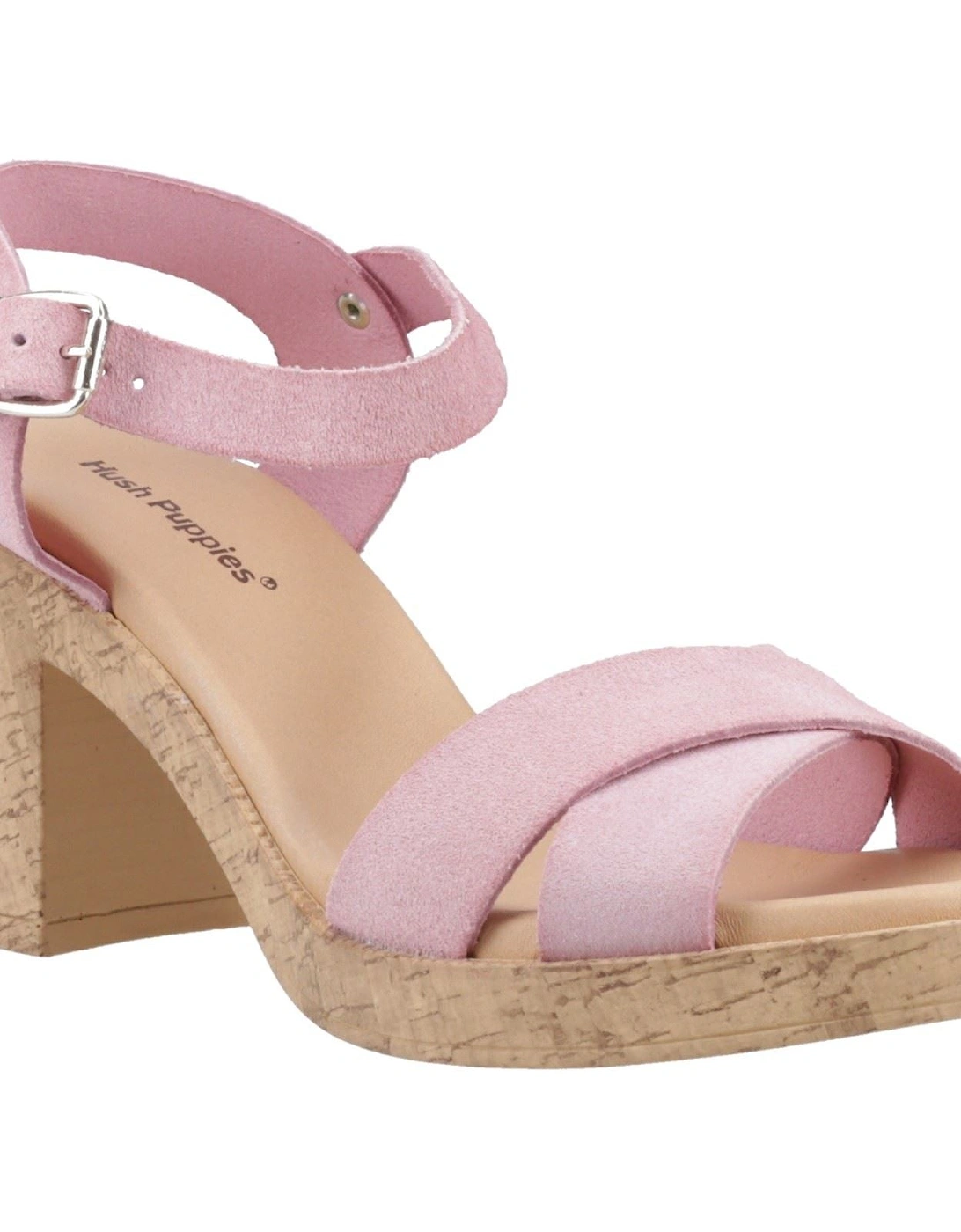 Georgia Cork Leather Women's Blush Sandals, 6 of 5