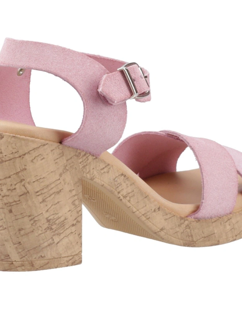 Georgia Cork Leather Women's Blush Sandals