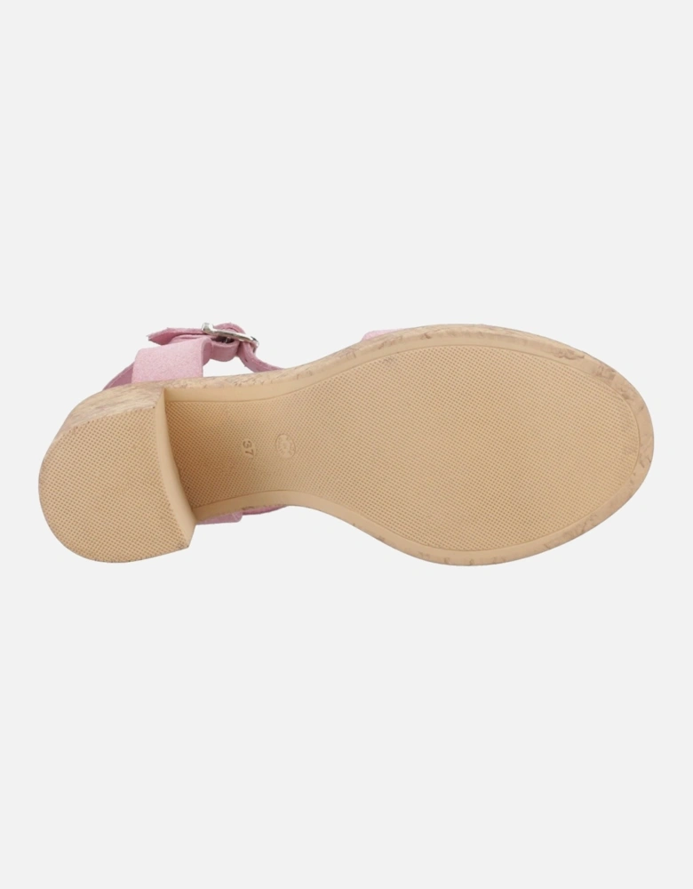 Georgia Cork Leather Women's Blush Sandals