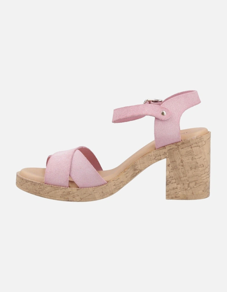 Georgia Cork Leather Women's Blush Sandals