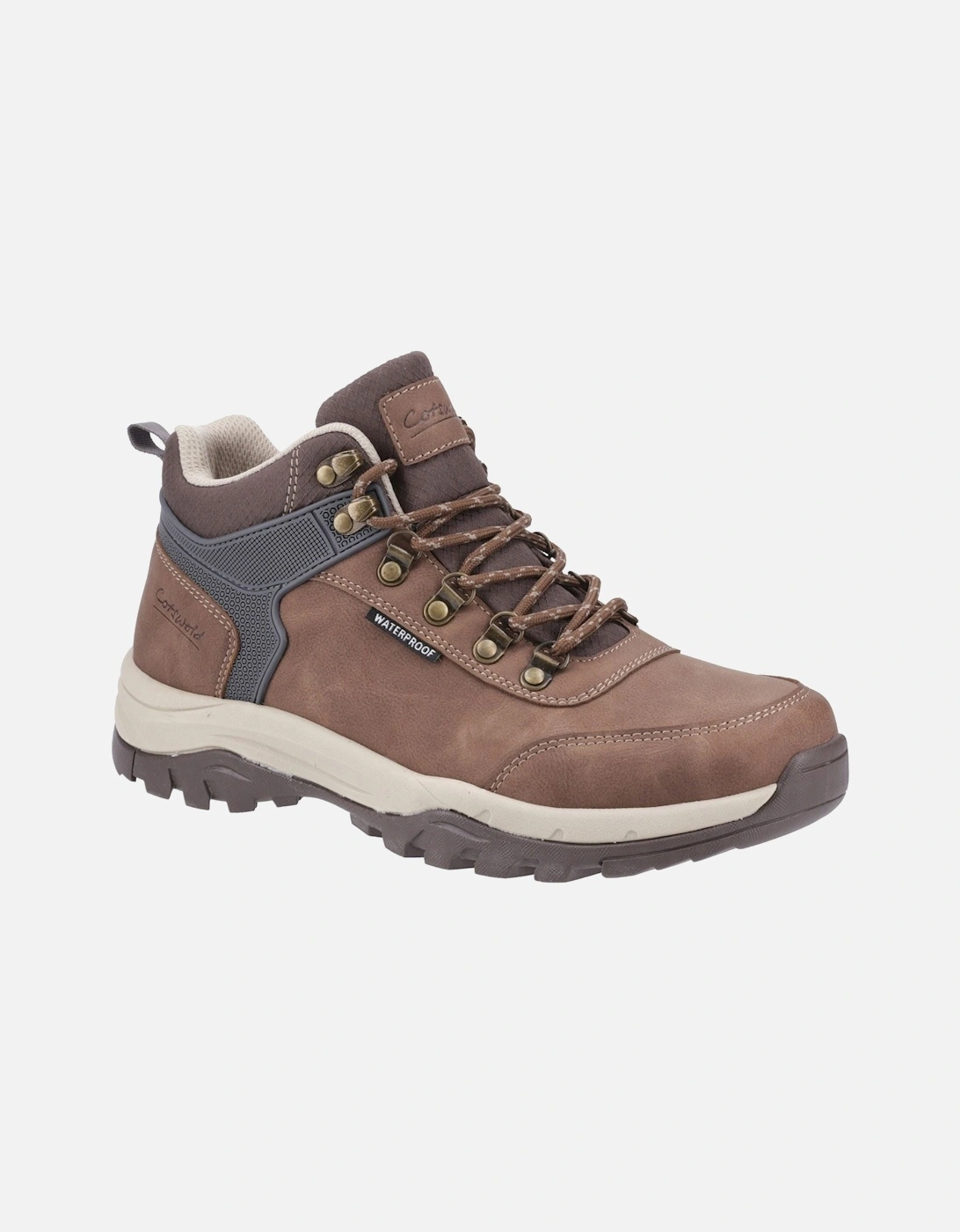 Overbury Polyurethane Men's Brown Hiking Boots, 10 of 9