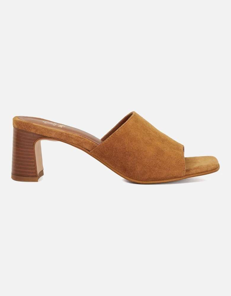 Dune Jule Suede Women's Tan Sandals