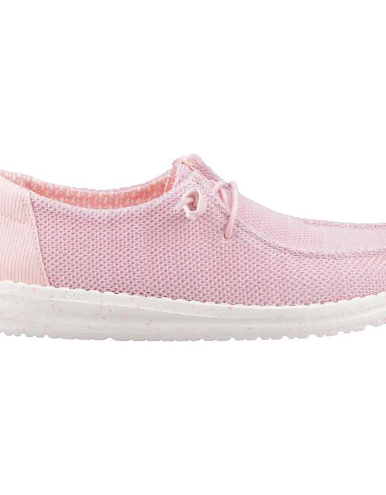 HEYDUDE Wendy Stretch Sox Polyester Blend Women's Rosette Moccasins Shoes