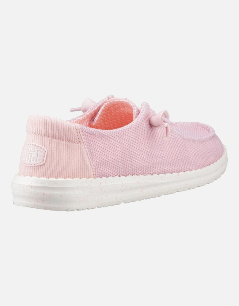 HEYDUDE Wendy Stretch Sox Polyester Blend Women's Rosette Moccasins Shoes