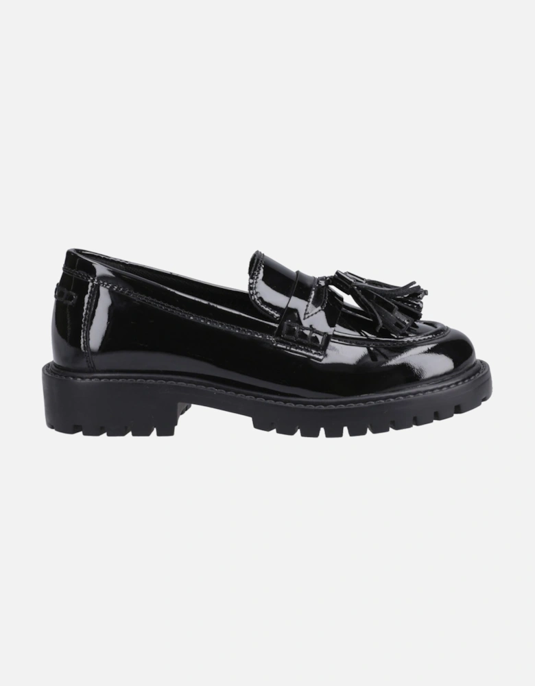 Abigail Patent Senior Leather Girls's Black Loafers